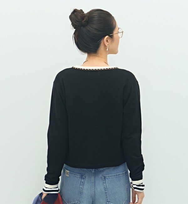 NOLLEY'S「チェーンブレードVネックカーディガン」|カーディガン|