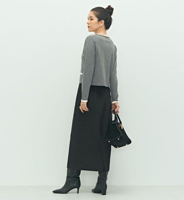 NOLLEY'S「チェーンブレードVネックカーディガン」|カーディガン|