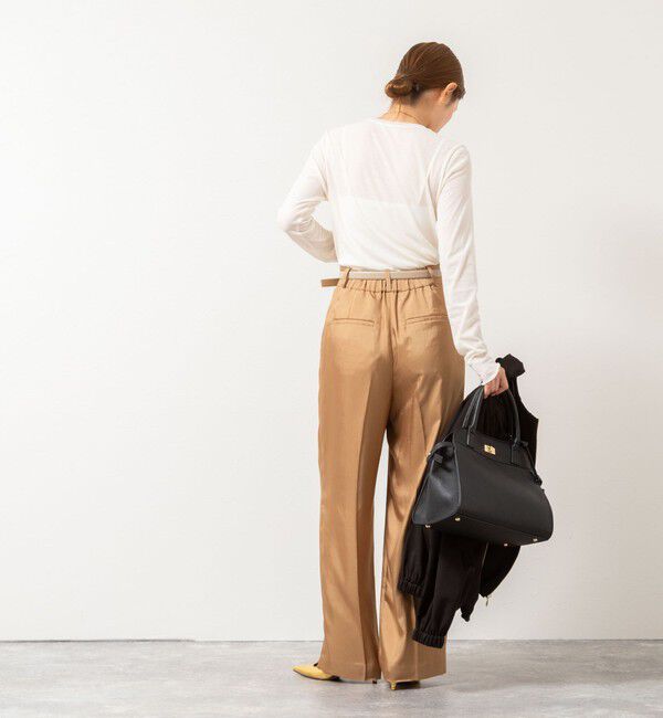 NOLLEY'S「ウォッシャブルシアーフライスロンT」|Tシャツ・カットソー|