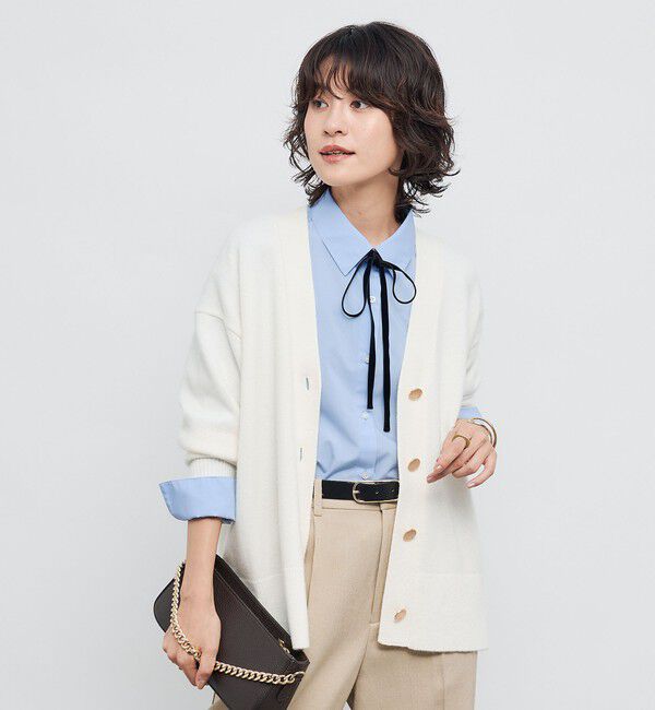 NOLLEY'S「5GノアリスゆったりVネックカーディガン」|カーディガン|