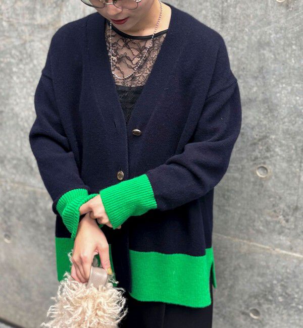 NOLLEY'S「5GノアリスゆったりVネックカーディガン」|カーディガン|