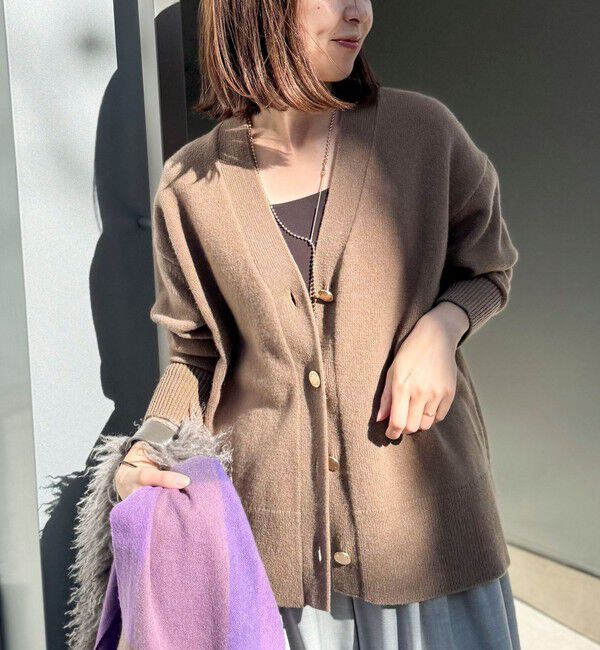 NOLLEY'S「5GノアリスゆったりVネックカーディガン」|カーディガン|