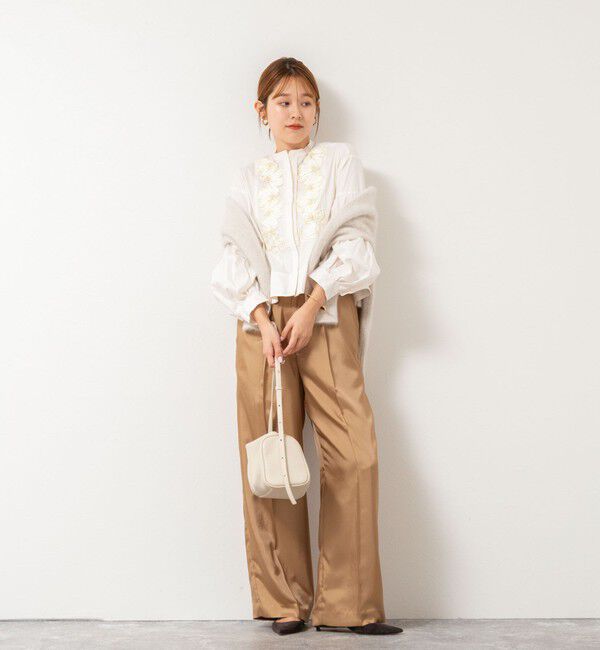 NOLLEY'S「【SOI-MeME/ソワメム】コードエンブロイダリーパールブラウス」|シャツ・ブラウス|