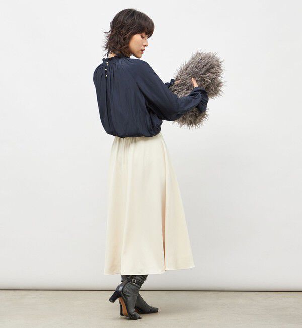 NOLLEY'S「ウォッシャブル2WAY割繊衿フリルブラウス」|シャツ・ブラウス|