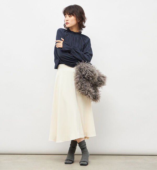 NOLLEY'S「ウォッシャブル2WAY割繊衿フリルブラウス」|シャツ・ブラウス|