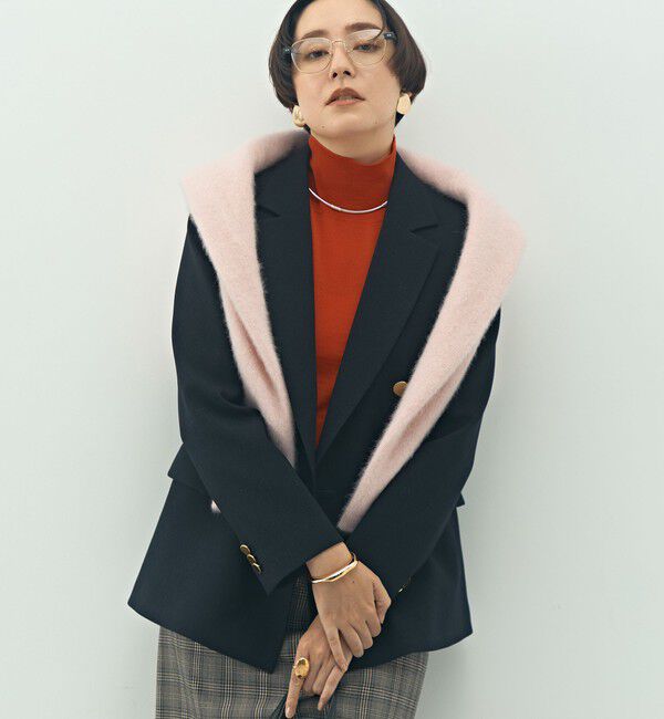 NOLLEY'S「ウォッシャブルウール調ダブルジャケット」|テーラードジャケット|