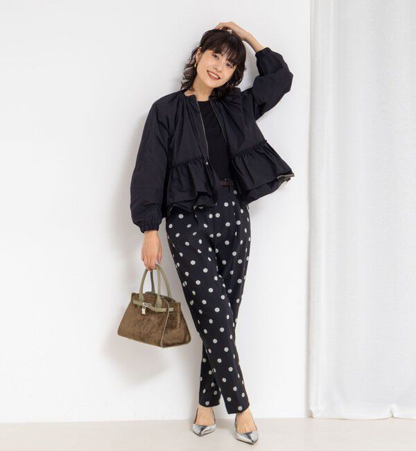 NOLLEY'S「【MARILYN MOON/マリリーンムーン】スパイラルタフタラッフルブルゾン」|ブルゾン・スタジャン|