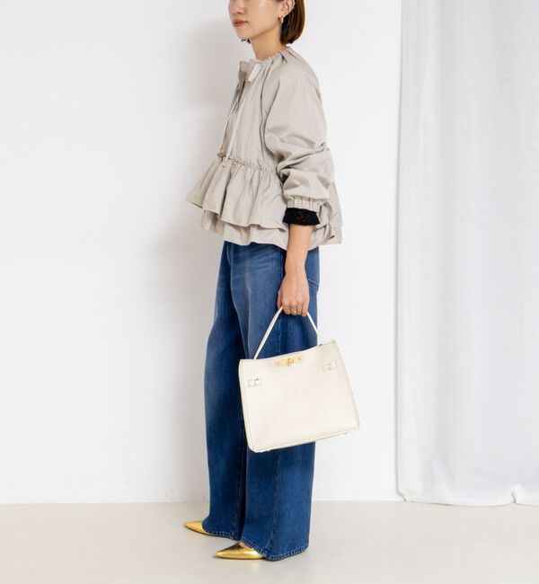 NOLLEY'S「【MARILYN MOON/マリリーンムーン】スパイラルタフタラッフルブルゾン」|ブルゾン・スタジャン|