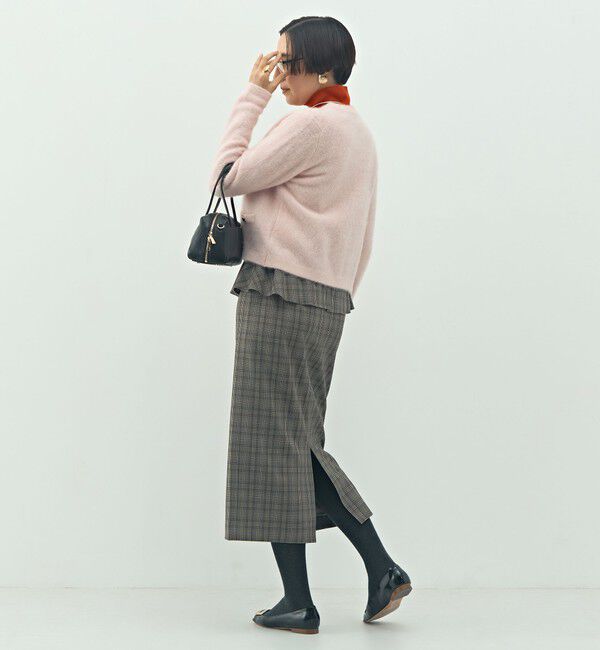 NOLLEY'S「ウォッシャブルペプラムタイトミディスカート」|タイト|