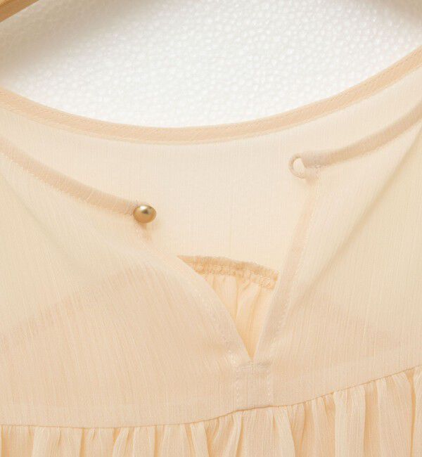 NOLLEY'S「ウォッシャブル楊柳ギャザーブラウス」|シャツ・ブラウス|