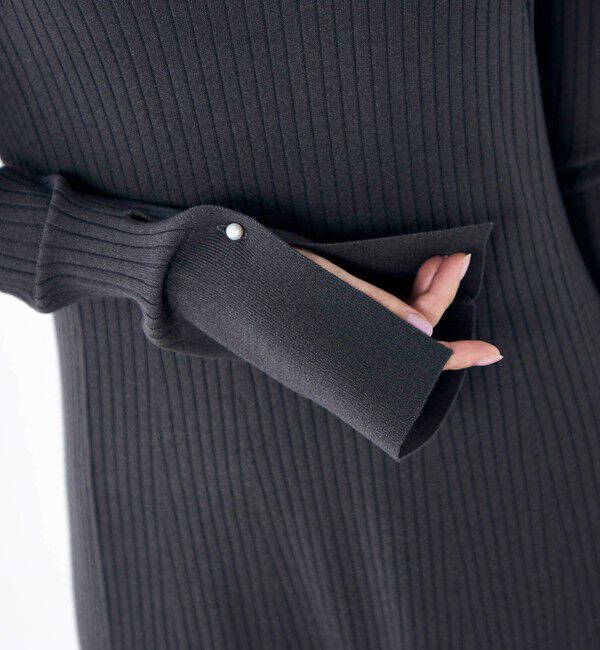 NOLLEY'S「《手洗い可能》フイット＆フレアーVネックワンピース」|ワンピース|