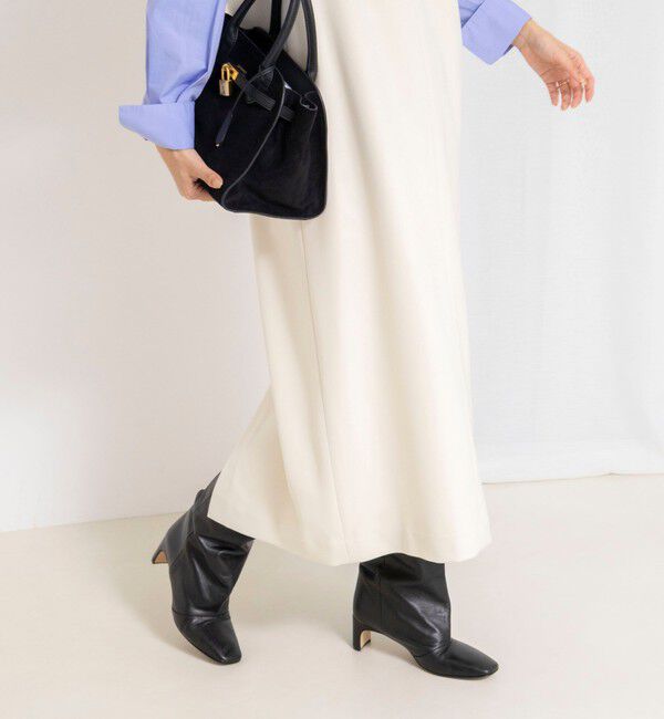 NOLLEY'S「ウォッシャブルフラノ風ジャンパーワンピース」|ワンピース|