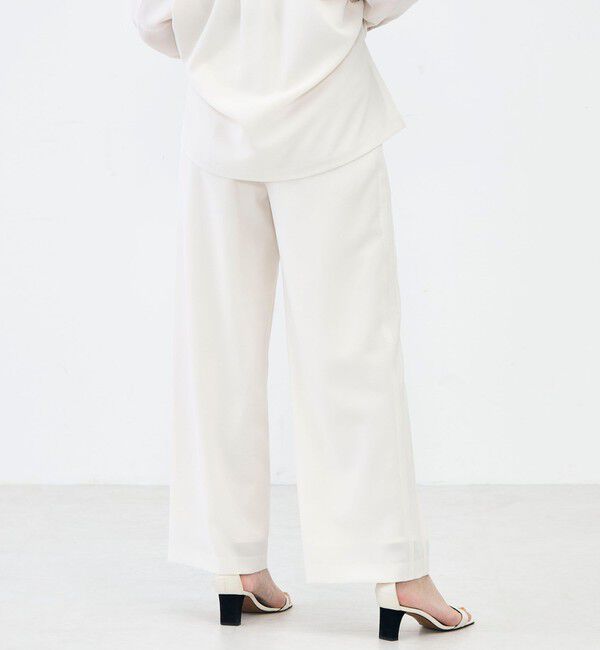 NOLLEY'S sophi「NEW morisachi《セットアップ対応》ウォッシャブルストレッチツイルイージーワイドパンツ」|その他|