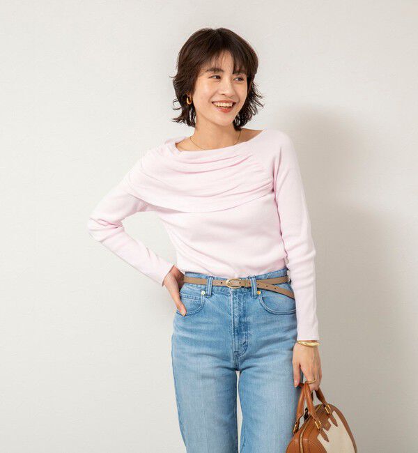 NOLLEY'S sophi「《手洗い可能》イレギュラーネックオフショルプルオーバー」|ニット・セーター|