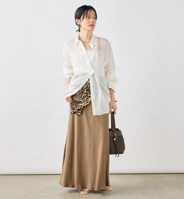 NOLLEY'S sophi「ウォッシャブルフィブリルラミーマルチウェイシャツ」|シャツ・ブラウス|