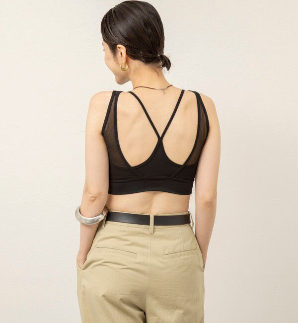 MAQWEL「【MAQWEL/マクウェル】ウォッシャブルバッククロスシアーブラトップ」|チューブトップ|