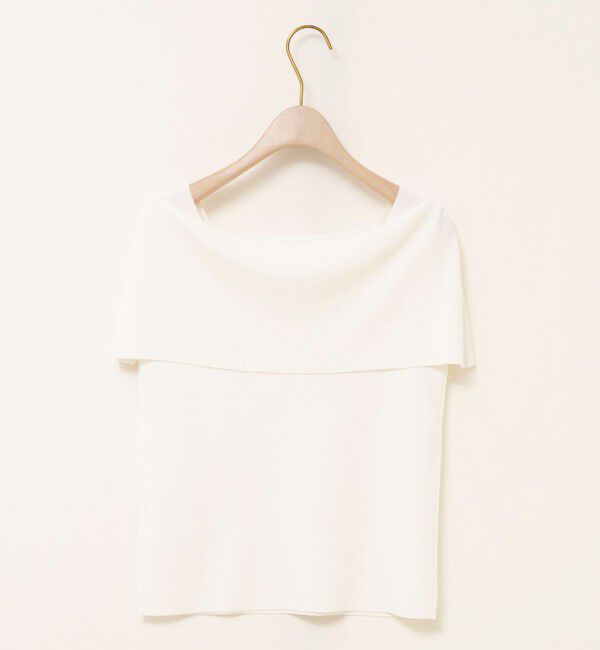 NOLLEY'S sophi「《手洗い可能》マルチファンクションマチ付きオフショルプルオーバー」|ニット・セーター|