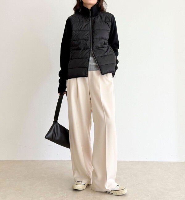 fredy emue「【TAION/タイオン】別注HI NECK DOWN JACKET+SLEEVE KNIT」|ダウン|