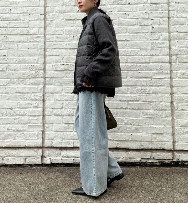 fredy emue「【TAION/タイオン】別注HI NECK DOWN JACKET+SLEEVE KNIT」|ダウン|