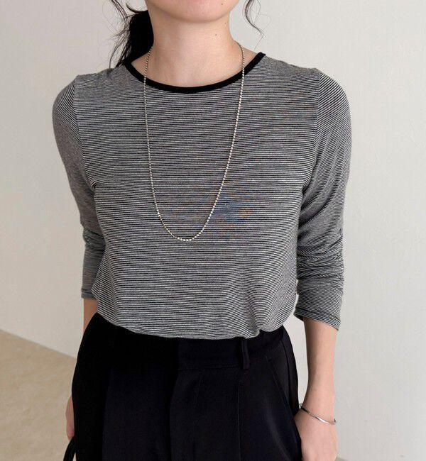 fredy emue「ウールブレンドシアーロンTシャツ」|Tシャツ・カットソー|