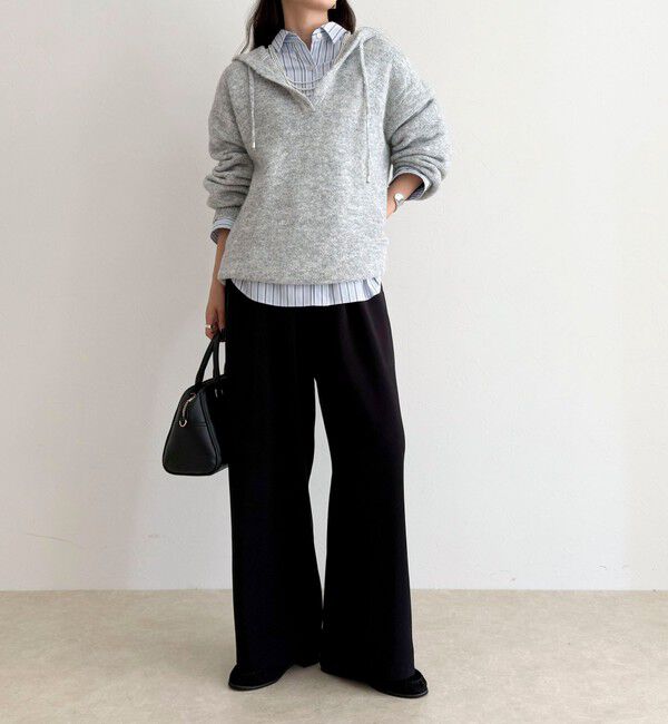 fredy emue「【リピーター続出！/高身長サイズあり】とろみWarmストレートイージーパンツ」|チノ|