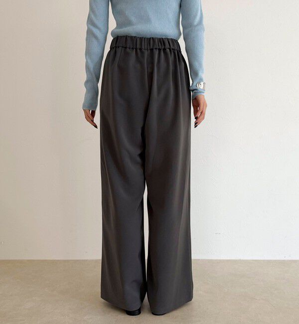 fredy emue「【リピーター続出！/高身長サイズあり】とろみWarmストレートイージーパンツ」|チノ|