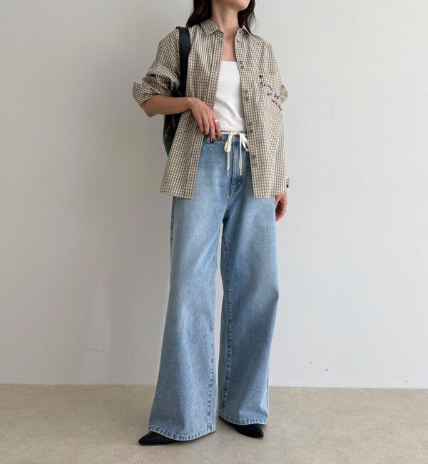 fredy emue「ドロストデニムパンツ」|デニム|