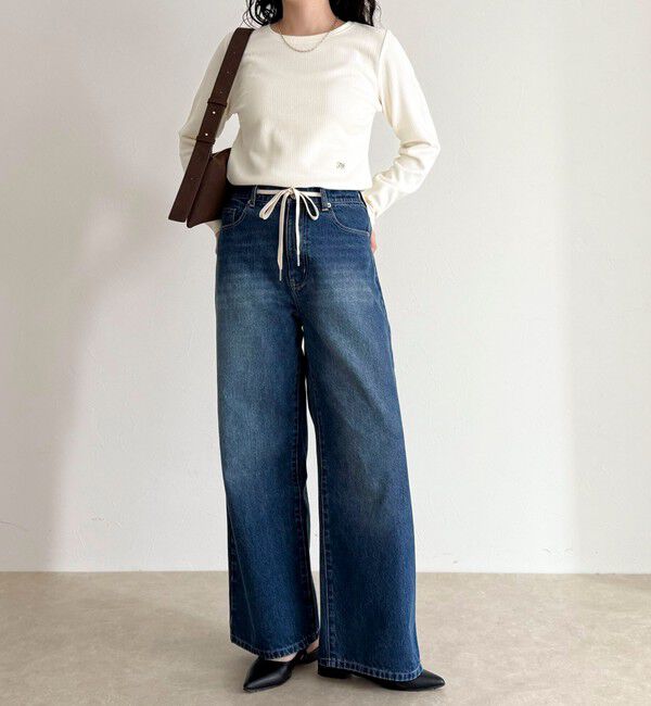 fredy emue「ドロストデニムパンツ」|デニム|