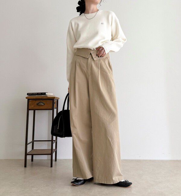 fredy emue「FR刺繍スウェットニットプルオーバー」|ニット・セーター|