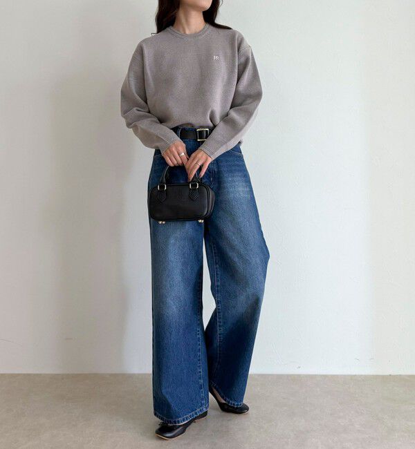 fredy emue「FR刺繍スウェットニットプルオーバー」|ニット・セーター|