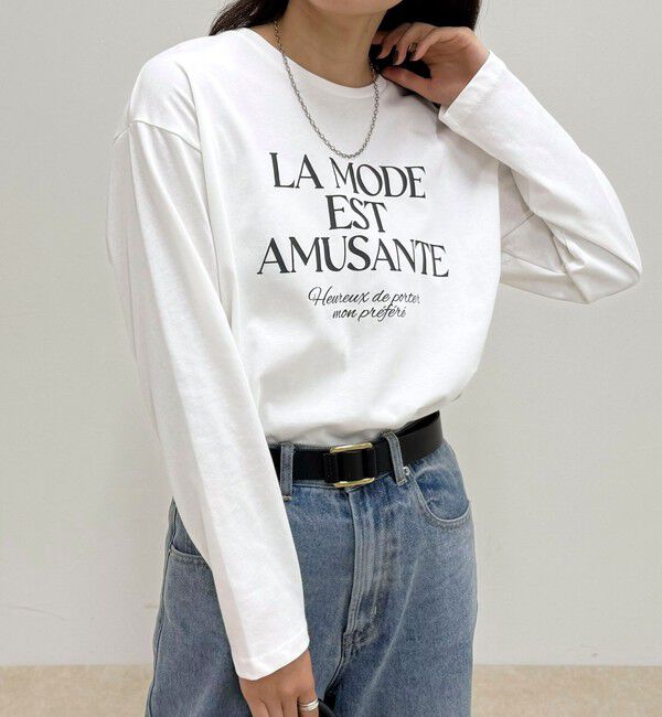 fredy emue「ロゴプリントロンTシャツ」|Tシャツ・カットソー|