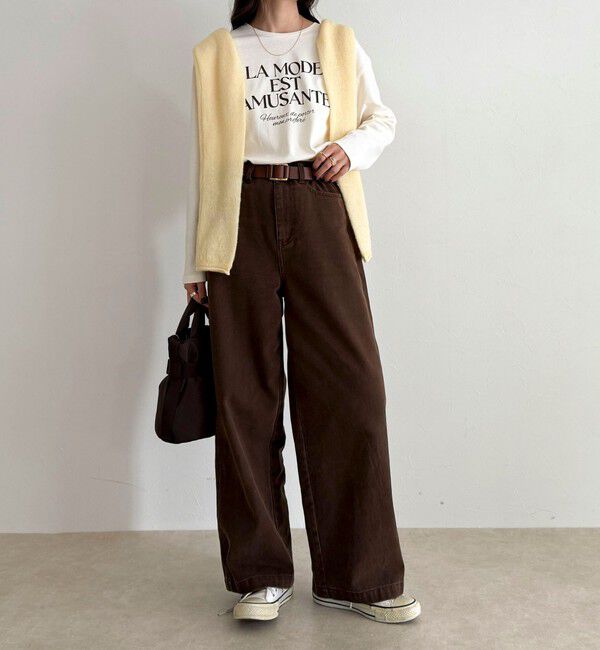 fredy emue「ロゴプリントロンTシャツ」|Tシャツ・カットソー|