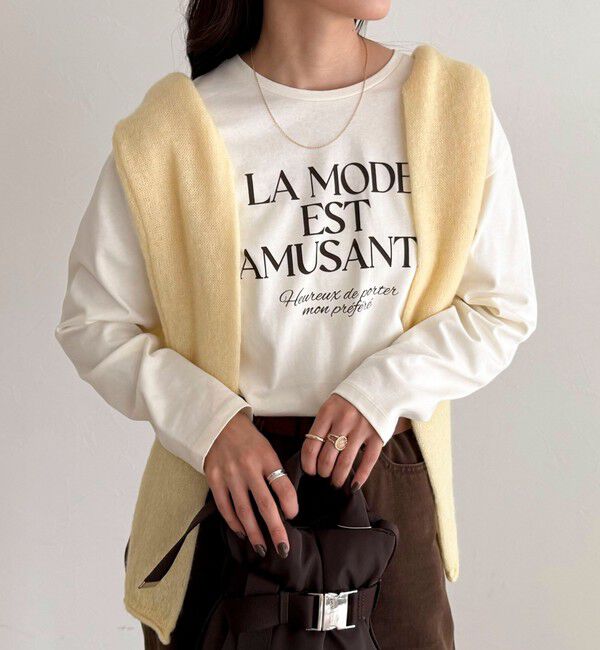 fredy emue「ロゴプリントロンTシャツ」|Tシャツ・カットソー|