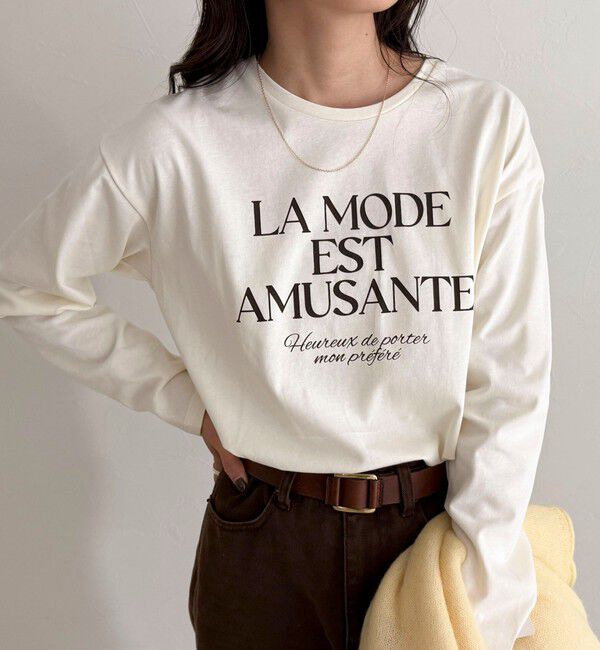 fredy emue「ロゴプリントロンTシャツ」|Tシャツ・カットソー|