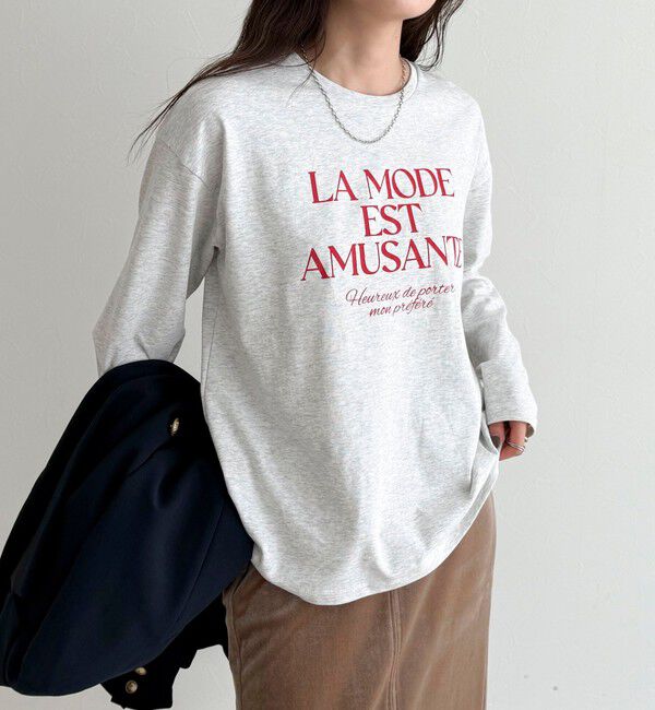 fredy emue「ロゴプリントロンTシャツ」|Tシャツ・カットソー|