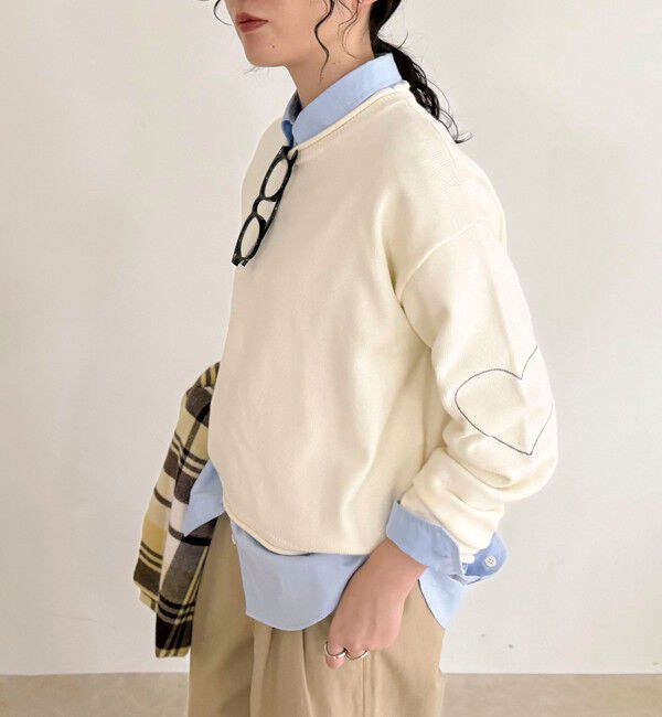 fredy emue「ハートステッチニットプルオーバー」|ニット・セーター|