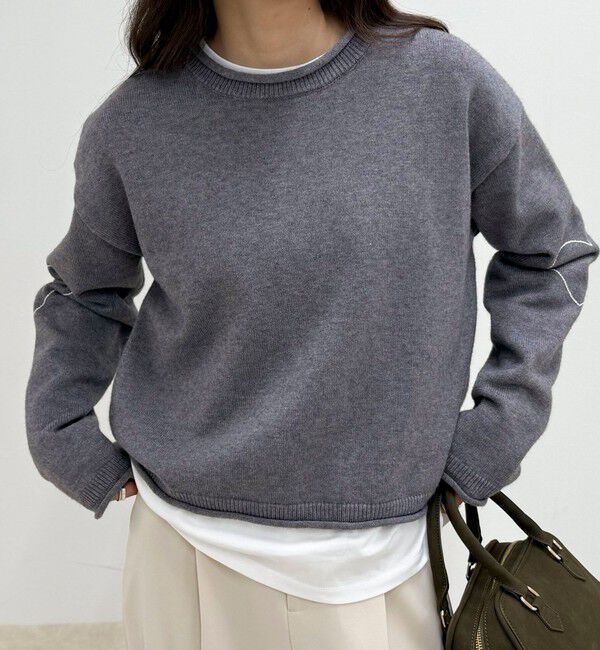 fredy emue「ハートステッチニットプルオーバー」|ニット・セーター|