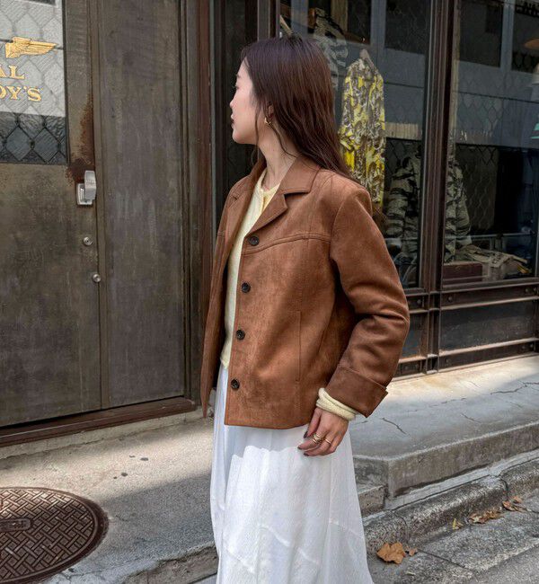 fredy emue「フェイクスエードジャケット」|テーラードジャケット|