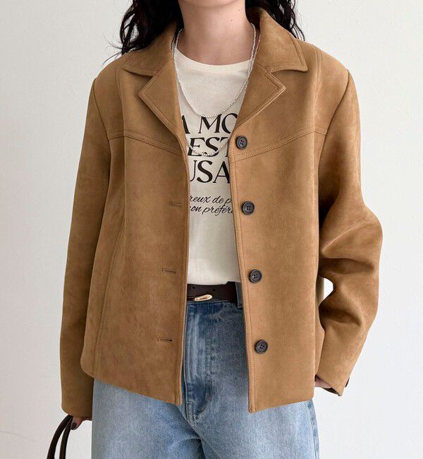 fredy emue「フェイクスエードジャケット」|テーラードジャケット|