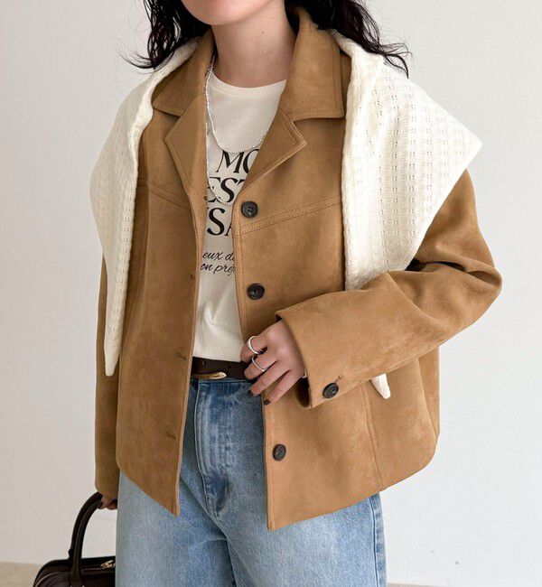 fredy emue「フェイクスエードジャケット」|テーラードジャケット|