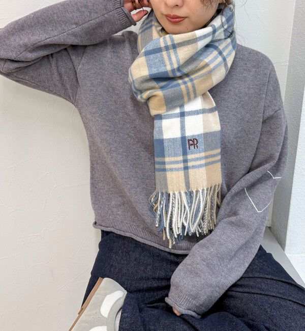 fredy emue「ソフトチェックストール」|ストール|