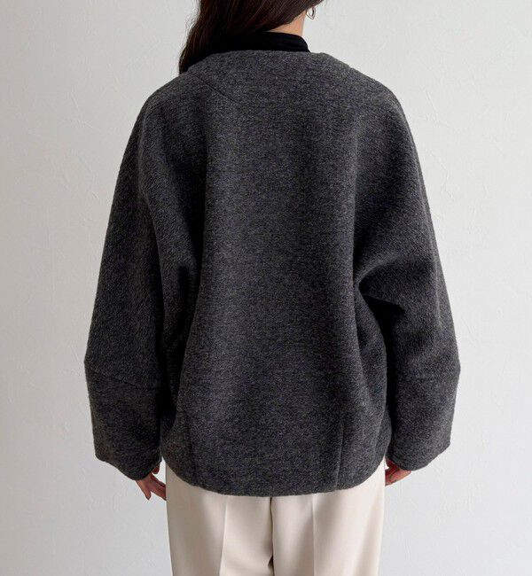 fredy emue「イタリアンエアリーノーカラーブルゾン」|ブルゾン・スタジャン|