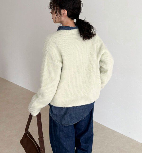 fredy emue「ふわふわ起毛ニットカーディガン」|カーディガン|