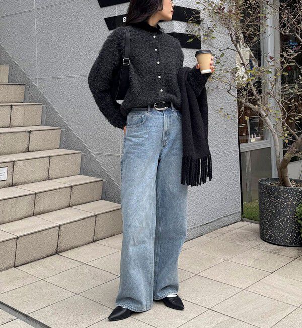 fredy emue「ふわふわ起毛ニットカーディガン」|カーディガン|