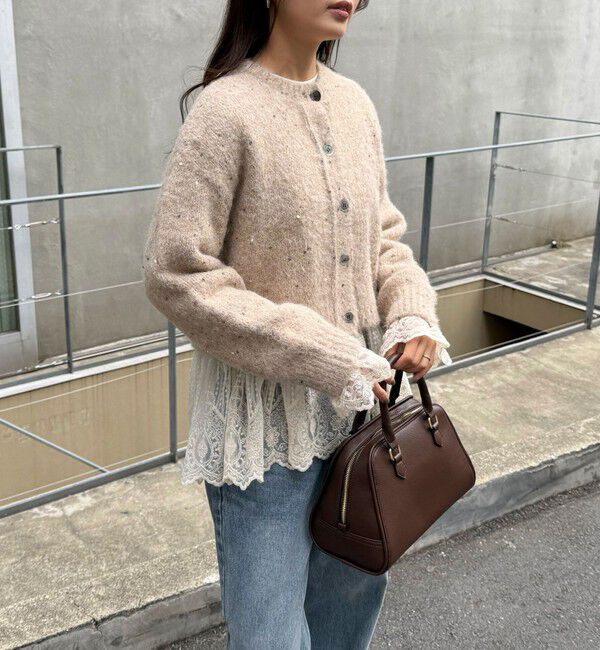 fredy emue「スパンコールニットカーディガン」|カーディガン|