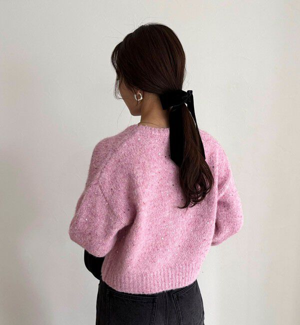 fredy emue「スパンコールニットカーディガン」|カーディガン|