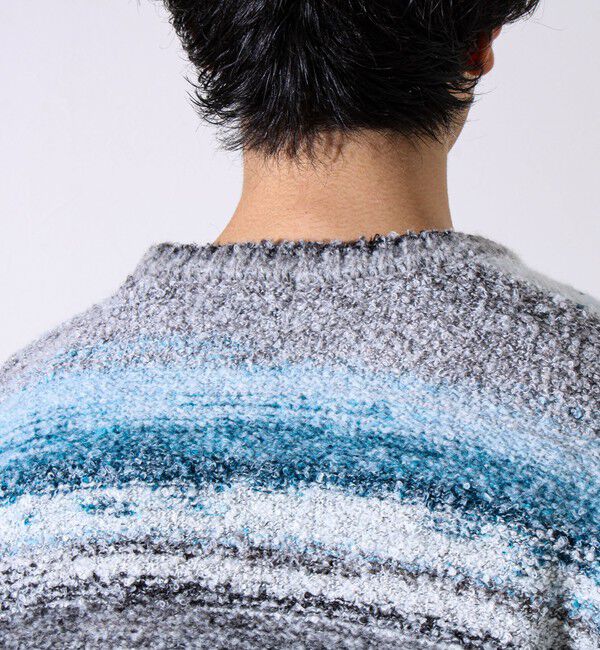 GLOSTER「【ふんわり立体感】グラデーションブークレプルオーバー」|ニット・セーター|