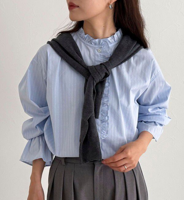fredy emue「フリルデザインシャツ」|シャツ・ブラウス|