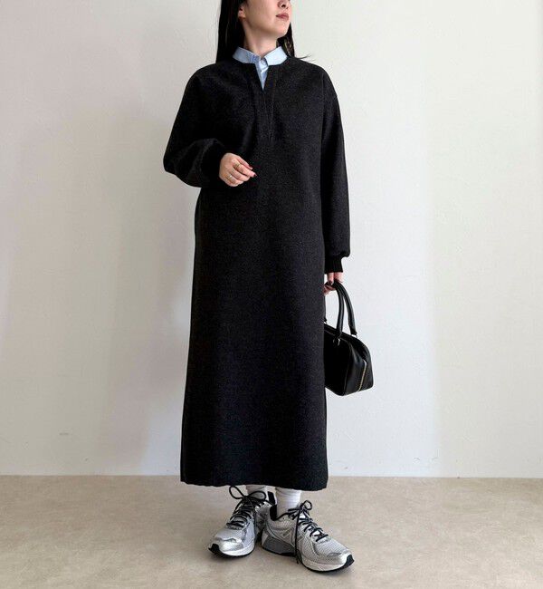 fredy emue「ソフトニットメルトンワンピース」|ワンピース|