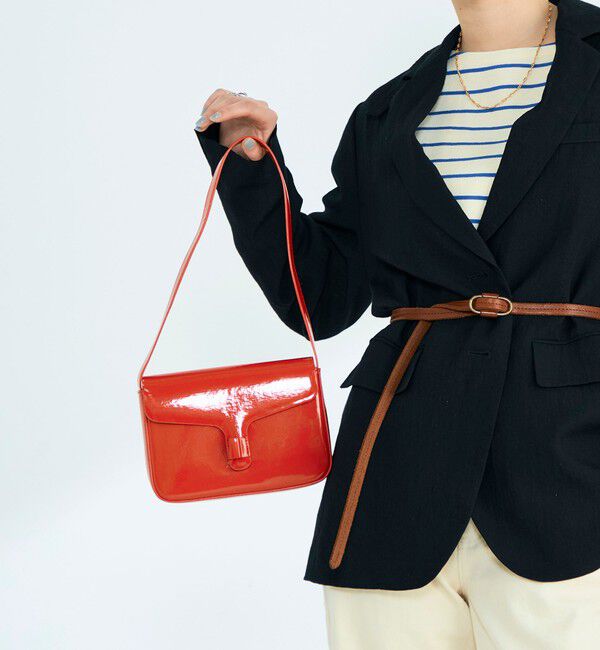 fredy emue「エナメルフラップワンハンドルバッグ」|ショルダー・メッセンジャー|